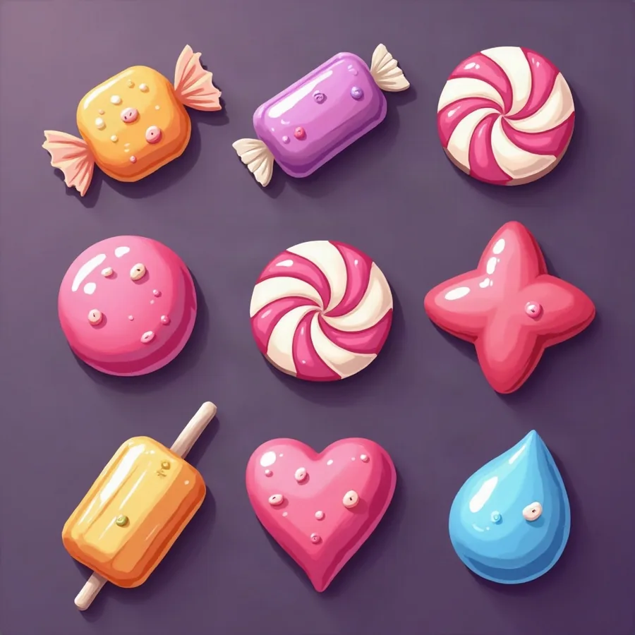 Demo Ingyenes böngészős slot demo – Candy naršyklėje iliustracija, tema Candy
